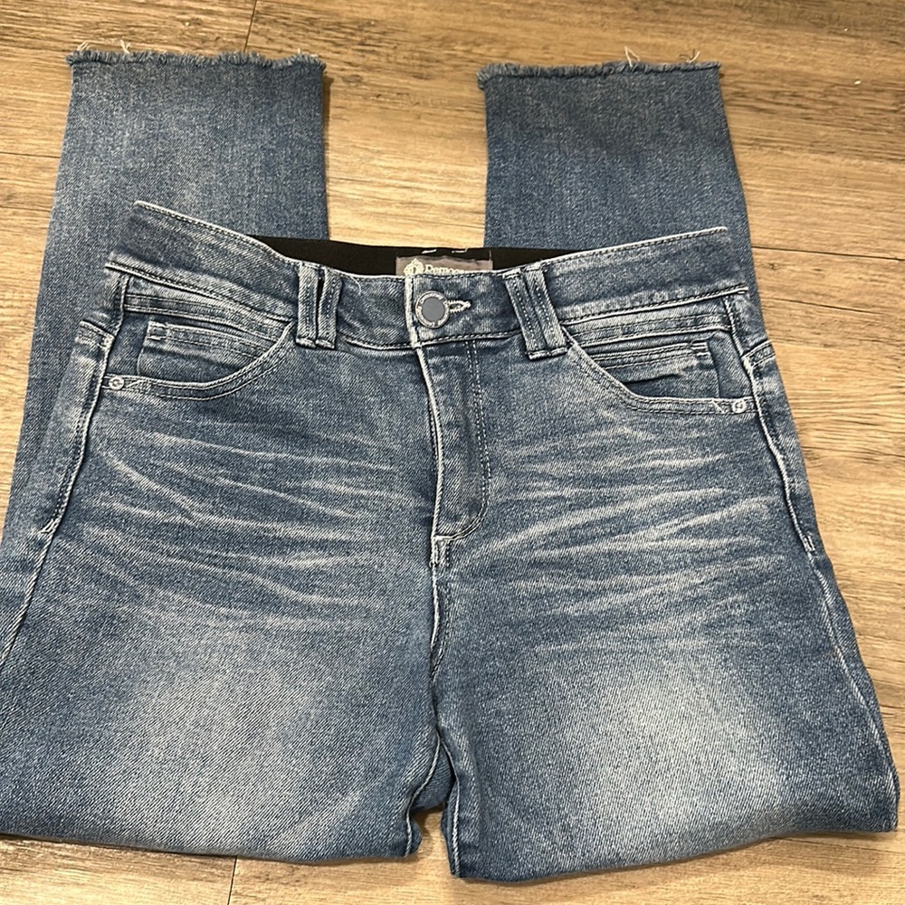 Democracy Ab Solution Jeans Size 10 Frayed straight leg